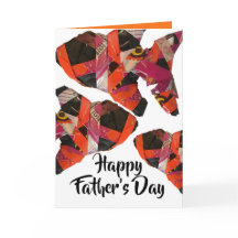 Candy Wrapper Fish Sculpture Father's Day Card