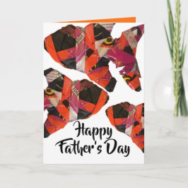 Candy Wrapper Fish Sculpture Father's Day Card Karte