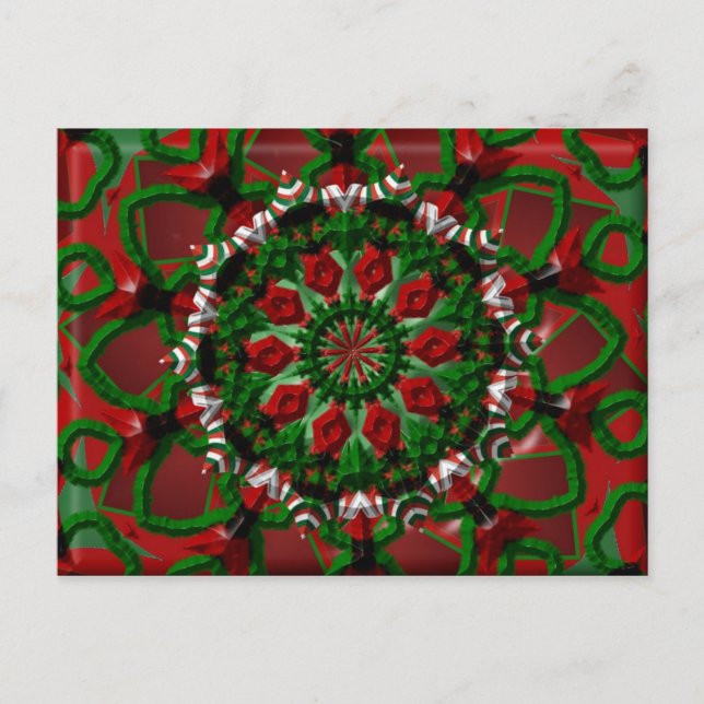 Candy Wreath Postkarte (Vorderseite)