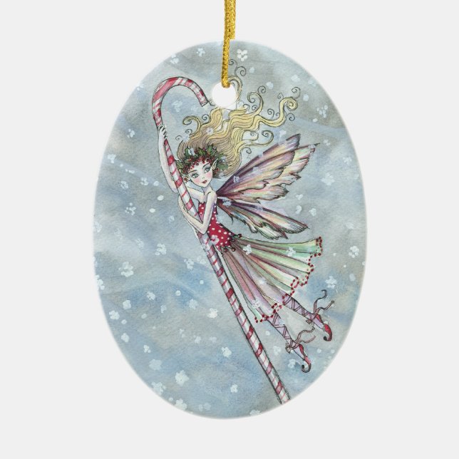Candycane Fairy Christmas Ornament (Vorne)