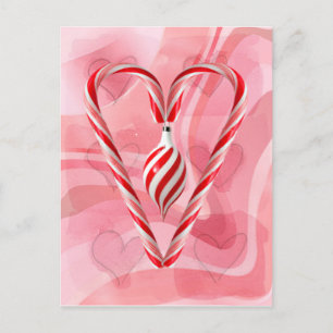 CANDYCANE & ORNAMENT by SHARON SHARPE Postkarte