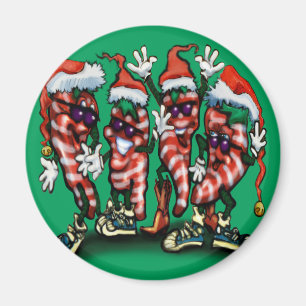 CandyCane-Paprikaschoten Magnet