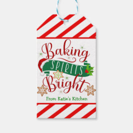 CandyCane Stripe Baking Spirituosen hell Geschenkanhänger