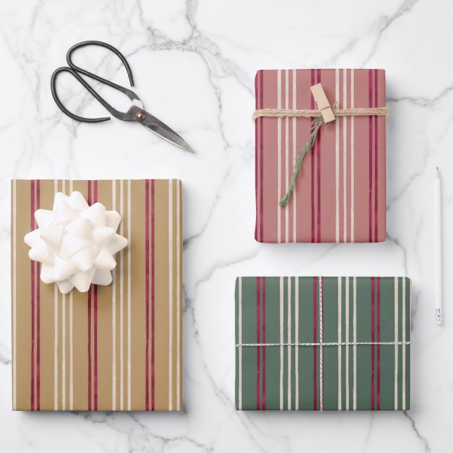Candycane, Weihnachtswrapping Paper im hawaiianisc Geschenkpapier Set (Vorderseite)