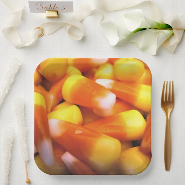 Candycorn Pappteller (Hochzeit)