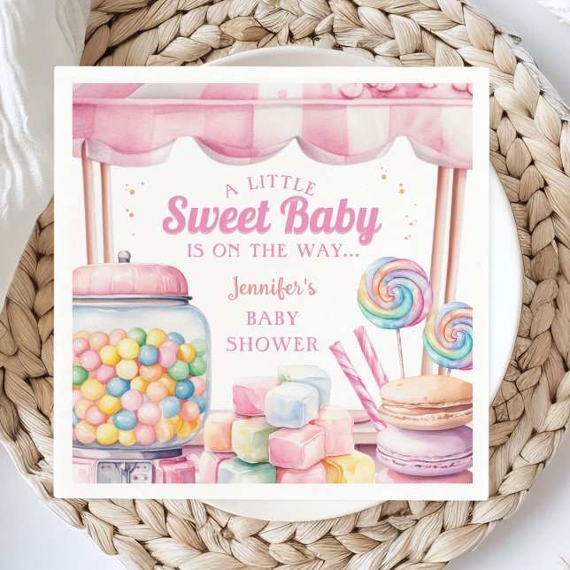 Candyland Baby Showpapier Napkin Serviette (Von Creator hochgeladen)