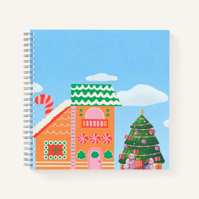 Candyland Christmas Magic Notizbuch (Vorderseite)