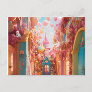 Candyland Extravaganza: Entpacken Sie die Magie mi Einladungspostkarte