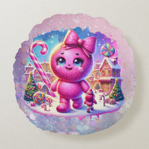 CandyLand GumDrop Rundes Kissen