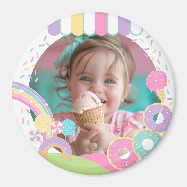 Candyland Ice Cream Keepsake Magnet (Vorne)