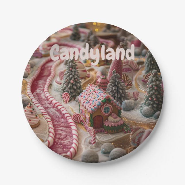 Candyland Pappteller (Vorderseite)