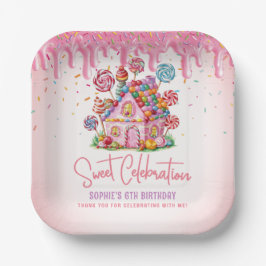 Candyland Sweet Celebration Birthday Party Pappteller