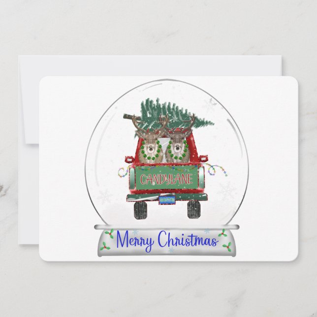 Candylane Feiertagskarte (Vorderseite)