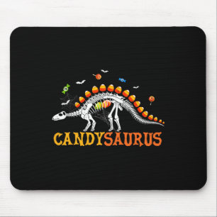 Candysaurus Candy Corn Dinosaur Skelett Frohes Hal Mousepad