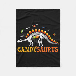 Candysaurus Candy Corn Dinosaur Skelett Glückliche Fleecedecke