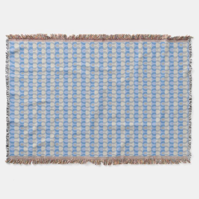 Candystripe Blau auf lagertan Decke (Vorderseite)