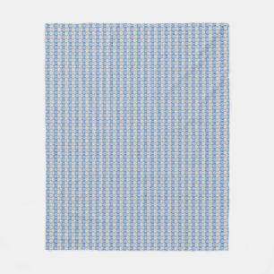 Candystripe Blau auf lagertan Fleecedecke