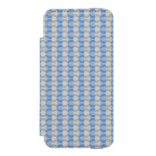 Candystripe Blau auf lagertan Incipio Watson™ iPhone 5 Geldbörsen Hülle