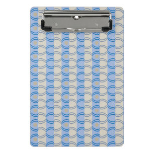 Candystripe Blau auf lagertan Mini Klemmbrett