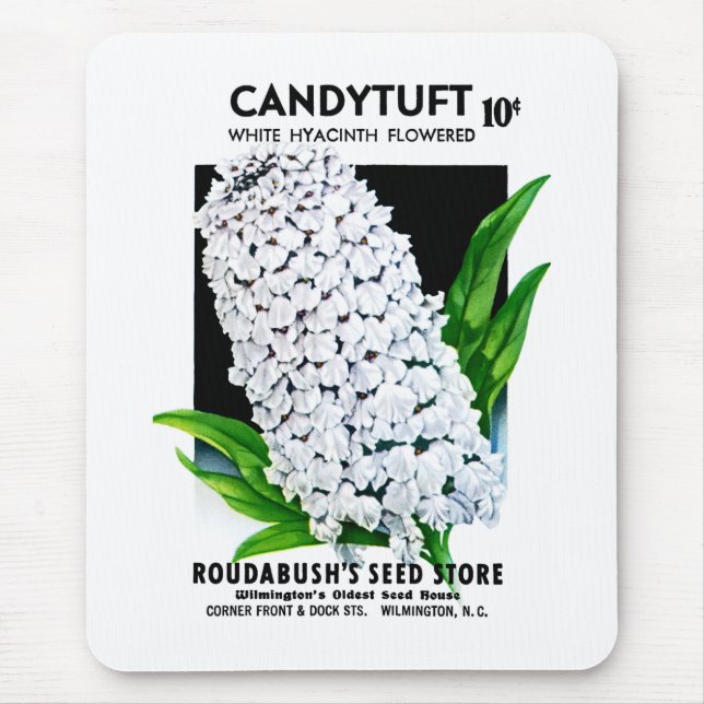CandyTuft Seed Packet-Etikett Mousepad (Vorne)