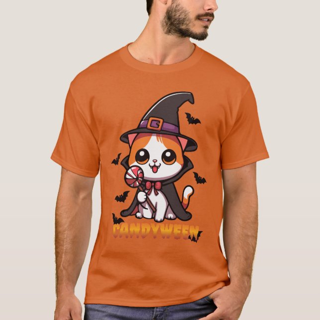 Candyween - halloween hexcat T-Shirt (Vorderseite)
