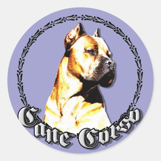 Cane-Corso-Aufkleber Runder Aufkleber (Vorderseite)