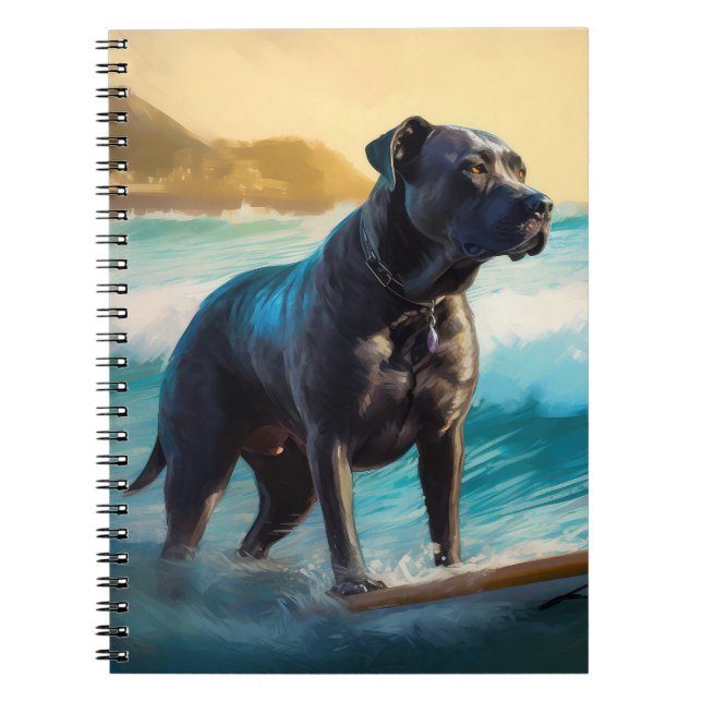 Cane Corso Beach Surfgrafik Notizblock (Vorderseite)