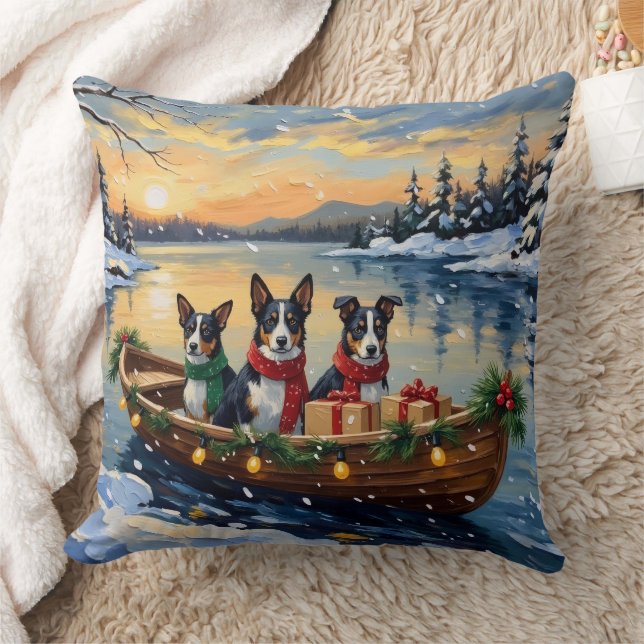 Cane Corso Christmas Boat Holiday Kissen (Decke)