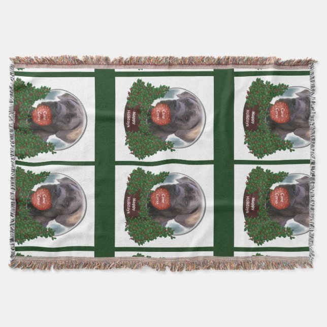 Cane Corso Christmas Decke (Vorderseite)