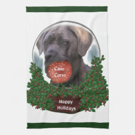 Cane Corso Christmas Küchentuch