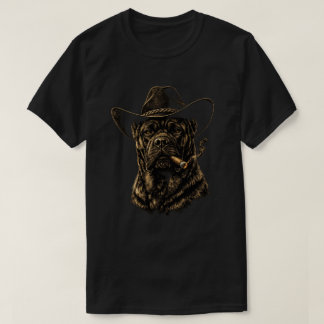 Cane Corso Cowboy Western Raucherhund Grafik T-Shirt