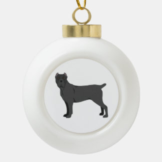 Cane Corso, décoration de Noël en forme de mastiff