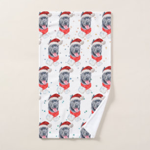 Cane Corso Dog Breed Christmas Stars Handtuch