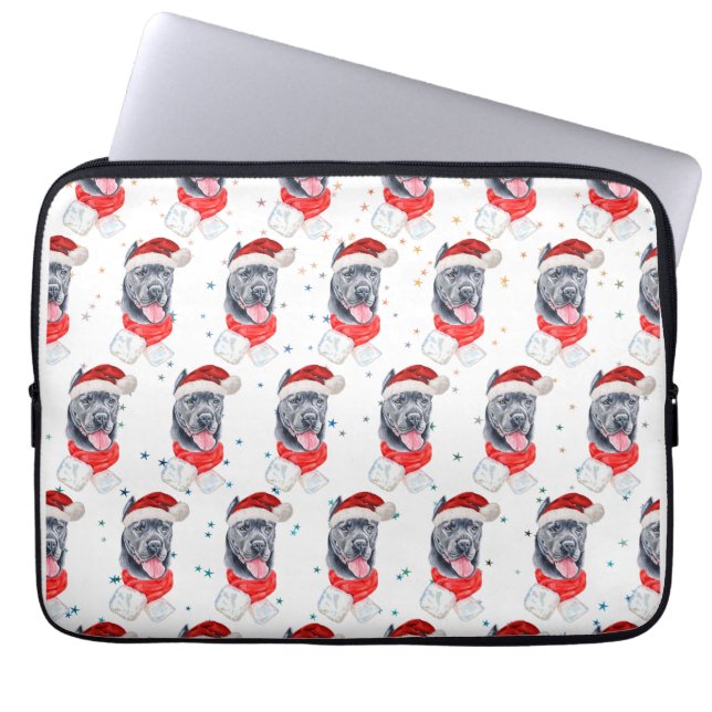Cane Corso Dog Breed Christmas Stars Laptopschutzhülle (Vorderseite)