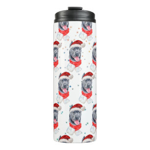 Cane Corso Dog Breed Christmas Stars Thermosbecher