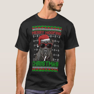Cane Corso Dog Funny Merry Woofing Weihnachten T-Shirt