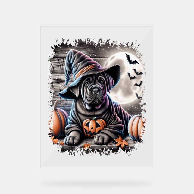Cane Corso Dog Halloween Acrylschild (Vorderseite)
