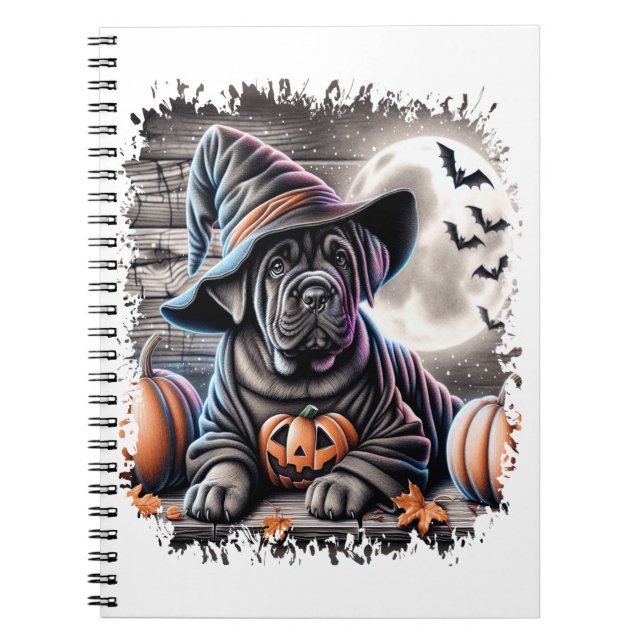 Cane Corso Dog Halloween Notizblock (Vorderseite)
