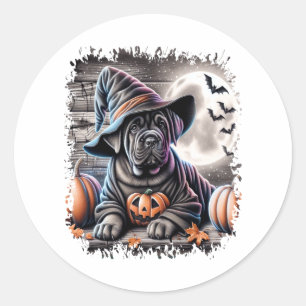 Cane Corso Dog Halloween Runder Aufkleber