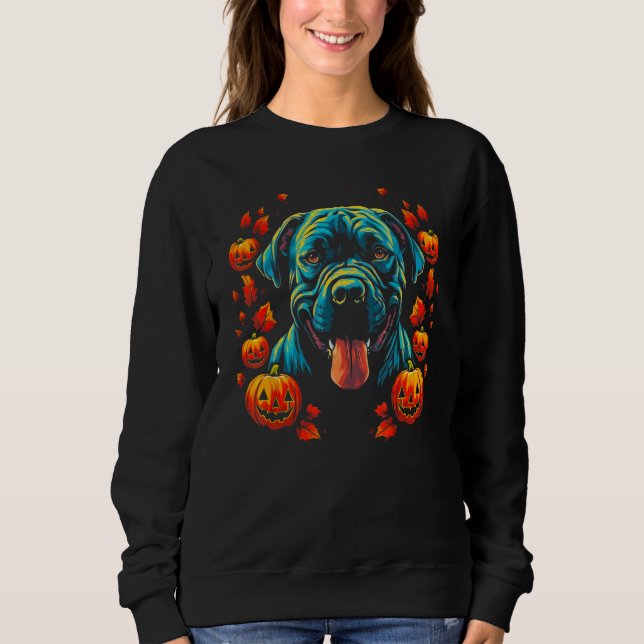 Cane Corso Dog Halloween Sweatshirt (Vorderseite)