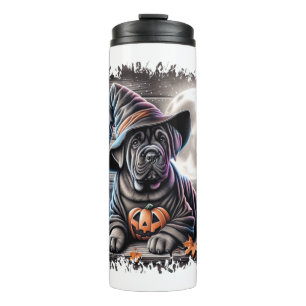 Cane Corso Dog Halloween Thermosbecher