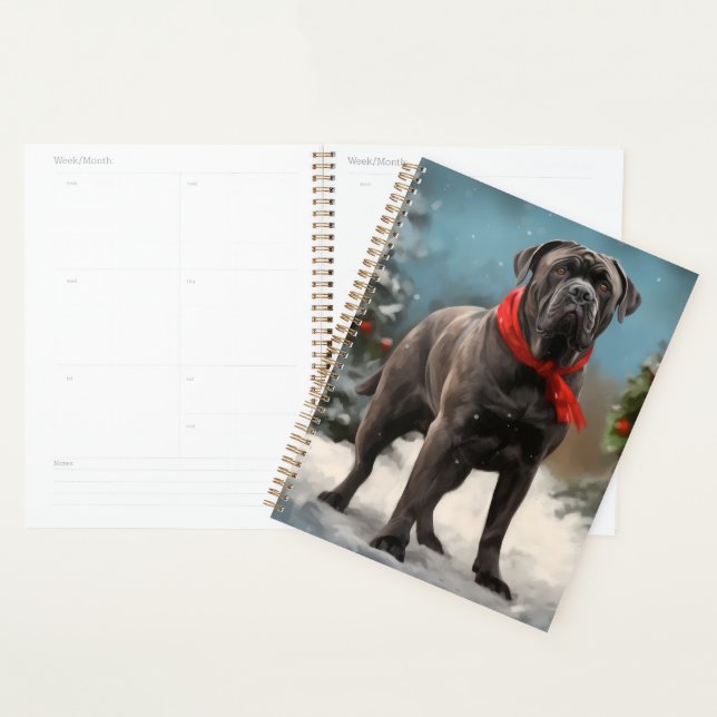 Cane Corso Dog im Schnee Weihnachten Planer (Anzeige)