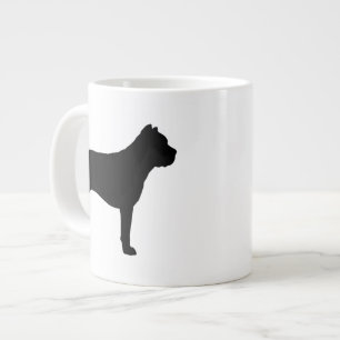 Cane Corso Dog Rasse Silhouetten Jumbo-Tasse