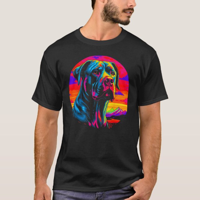 Cane Corso Dog Sunset T-Shirt (Vorderseite)