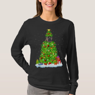 Cane Corso Dog Xmas Licht Baum Funny Cane Corso T-Shirt
