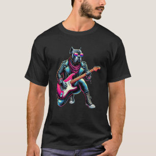 Cane Corso E-Gitarre Lustiger Hund Rockband Musik T-Shirt