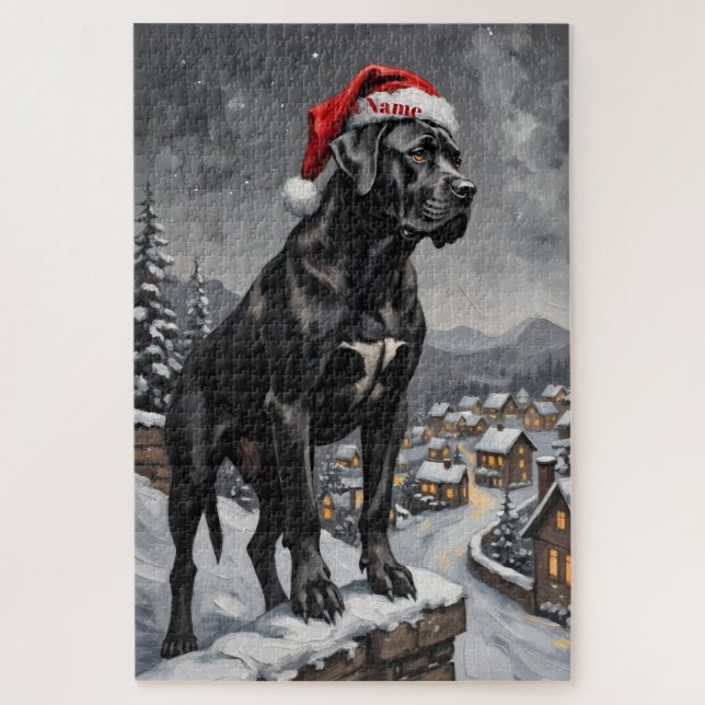 Cane Corso Guardian of the Christmas Village Hat (Vertikal)
