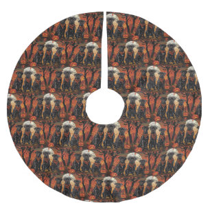 Cane Corso Halloween Gruselig Polyester Weihnachtsbaumdecke