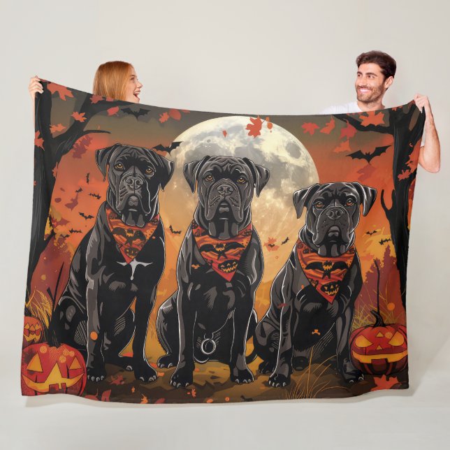 Cane Corso Halloween Spooky Fleecedecke (Beispiel)