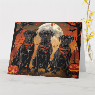 Cane Corso Halloween Spooky Karte